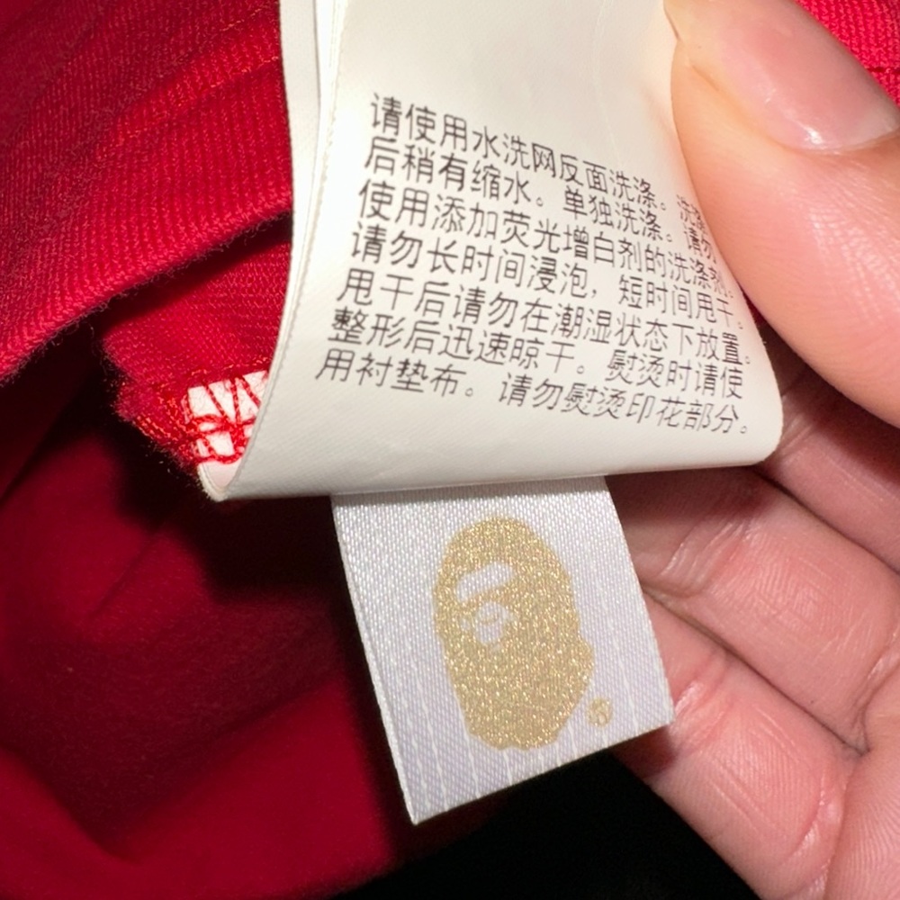 A Bathing Ape BAPE Red Girls Club Tee XS - Picture 6 of 7